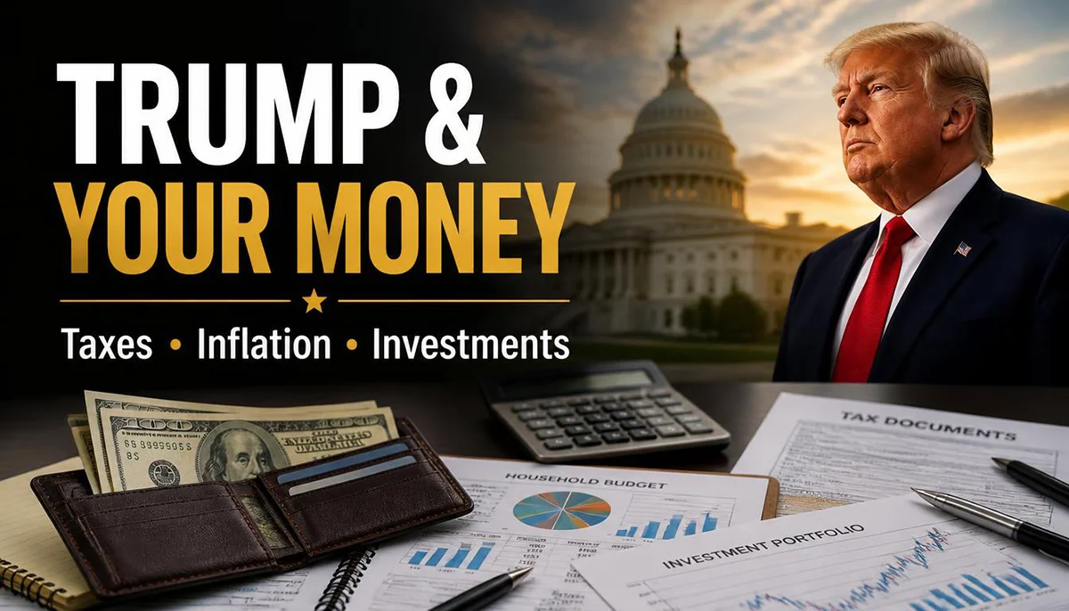 The U.S. Capitol building beside a household budget and a wallet, representing how an election connects to personal money decisions
